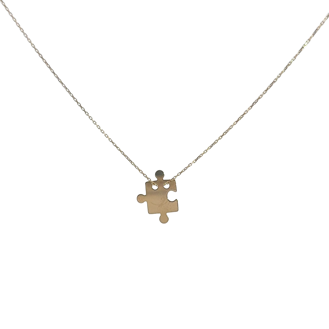 14 karátos arany puzzle medál nyaklánc