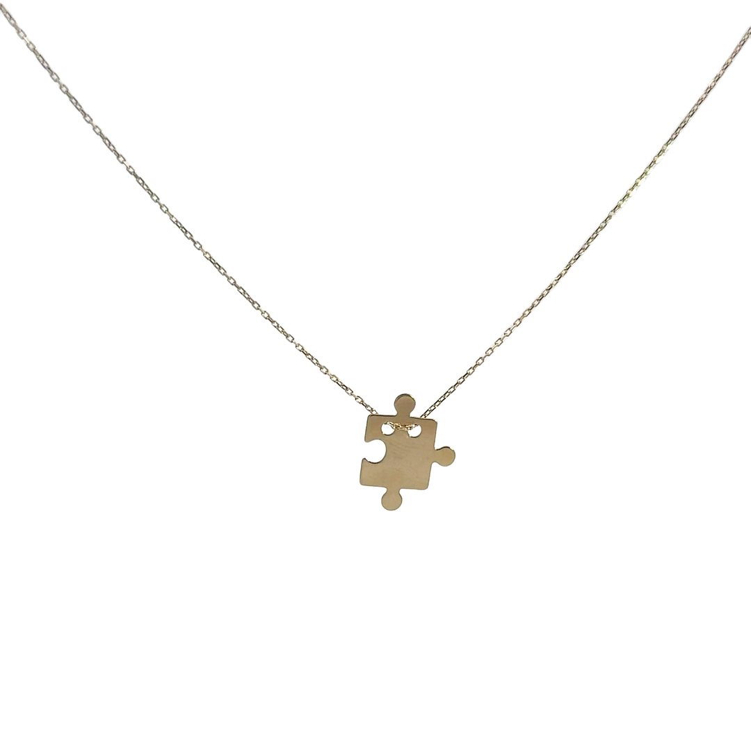 14 karátos arany puzzle medál nyaklánc